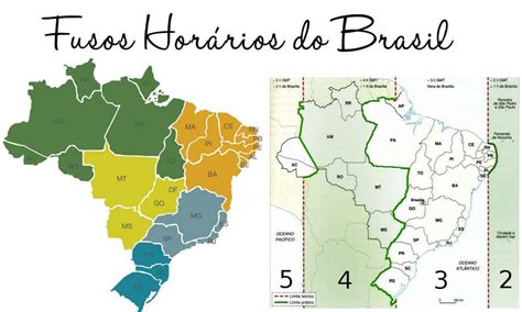 Mapa De Fusos Horários Do Brasil - 9