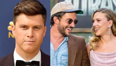 Scarlett Johansson and Jonathan Bailey’s steamy kiss sparks Colin Jost ...