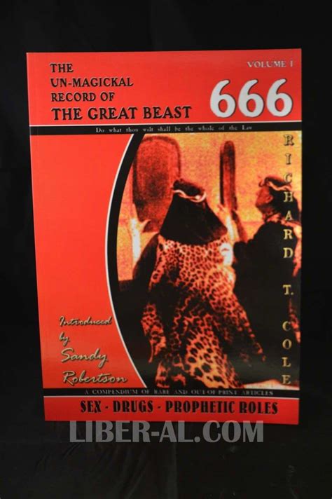 THE UN-MAGICKAL RECORD OF THE GREAT BEAST 666 – ALEISTER CROWLEY ...