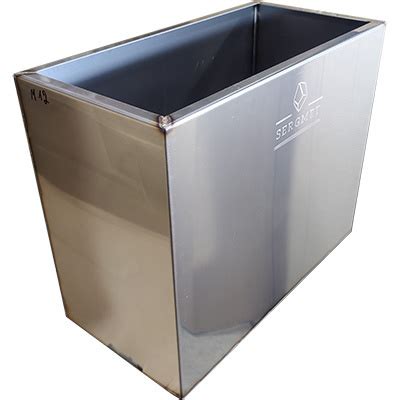 Бак для бани из нержавейки 50 л. 2 мм/AISI 430 (55х20х43 см) отк ...