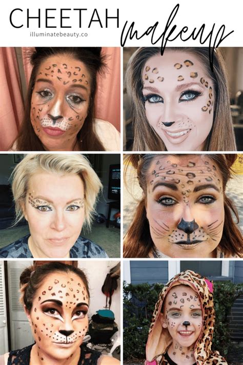 Easy Cheetah Halloween Makeup - Illuminate Beauty