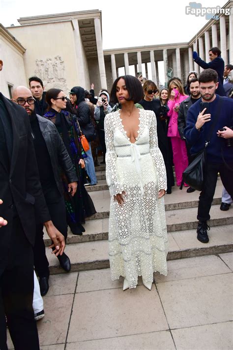 Ciara Flashes Her Areolas at the Elie Saab Fashion Show in Paris (111