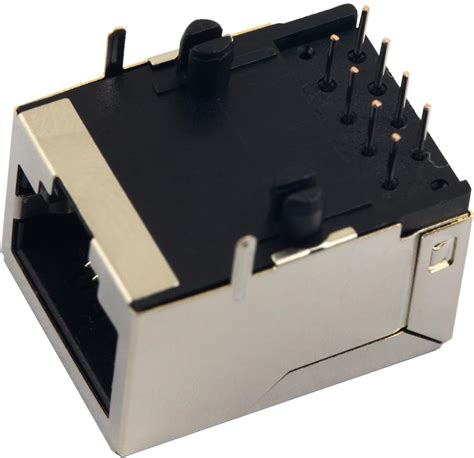 whiteeeen 10 conectores RJ45 8P8C PCB Ethernet conectores hembra de 8 ...