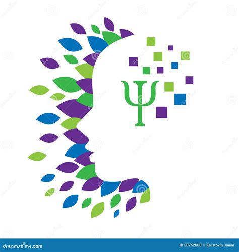 Conceito Do Logotipo Da Psicologia E Da Saúde Mental Ilustração do Vetor - Imagem: 58762008