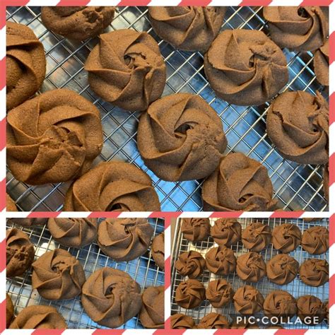 Chocolate Pipped Cookies : | Cookies, Chocolate, Desserts
