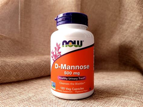 NOW Foods, D-манноза, манноза при цистите, 500 мг, 120 растительных ...