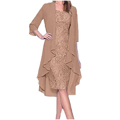 SCSAlgin Women's Casual Cocktail Dresses Summer of The Bride Lace