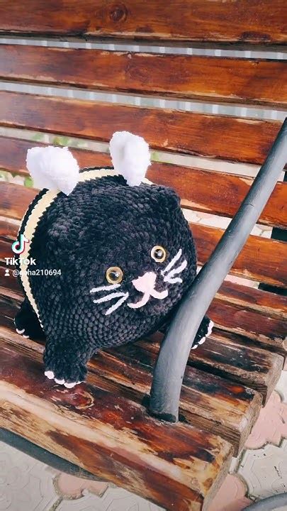 Плюшевый Котопчел🐱🐝 #handmade #amigurumi #crochet #ручнаяработа # ...