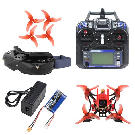QWinOut T100 DIY Indoor FPV Racing Drone Kit with Skyzone 02X FPV ...