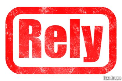 Rely Text Effect and Logo Design Word
