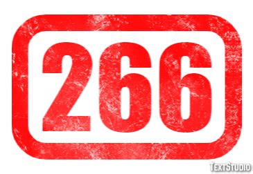 266 Text Effect and Logo Design Number