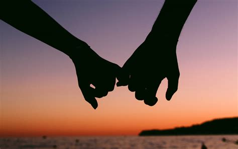 Couple Holding Hands Silhouette