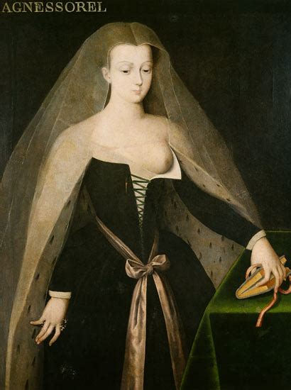 Agnes Sorel (c.1422-50) - French School as art print or hand painted oil.