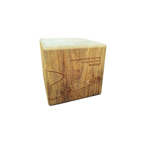 solid cube seat woodscape