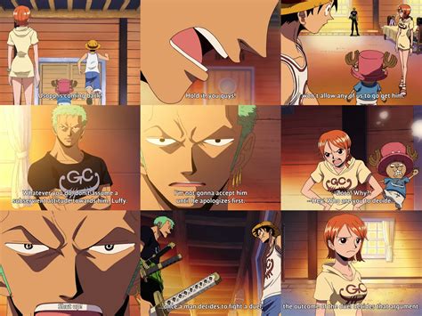 One Piece - Nikaverse | Zoro lecturing Luffy and the other Straw Hats