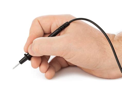 Hand and Electric Multimeter Stock Image - Image of electricity ...