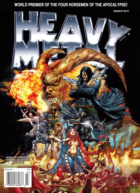 Four Horsemen – Heavy Metal Magazine Cover (March 2012) – The Art of