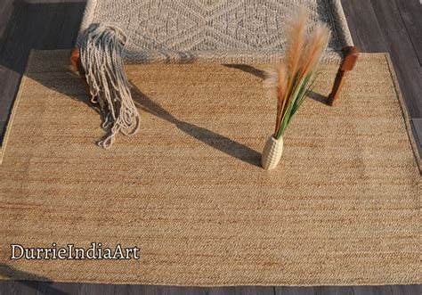 Natural Jute Rug, Runner Rug, Jute Runner Rug, Vintage Style Custom ...