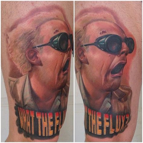 Doc Brown, What The Flux Capacitor Tattoo By Carlos Rojas | Tattoos ...