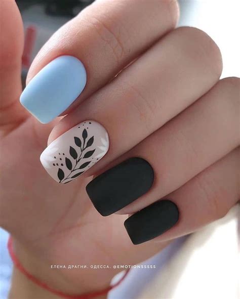 Матовый маникюр 2024: тенденции дизайна ногтей | White acrylic nails ...
