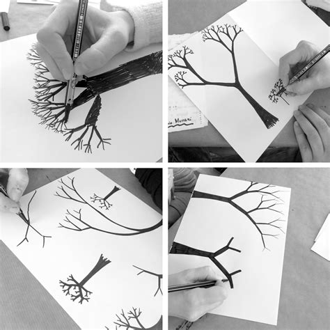 Laboratori Metodo Bruno Munari® e non solo...: ESERCIZI DI RAMIFICAZIONE