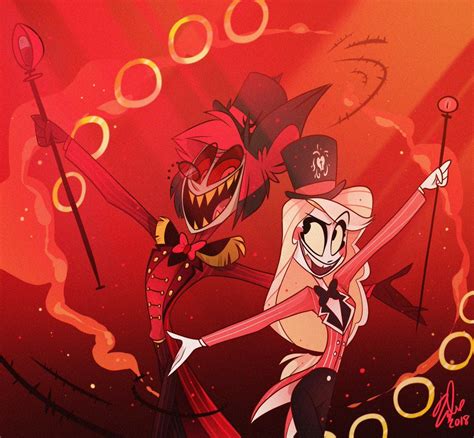 Alastor and Charlie from Vivziepop's series, The Hazbin Hotel. H Hotel ...