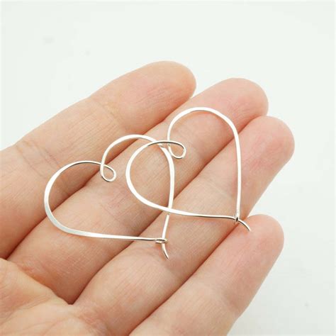 Сережки сердечка зі срібла - Dadiverin Jewelry