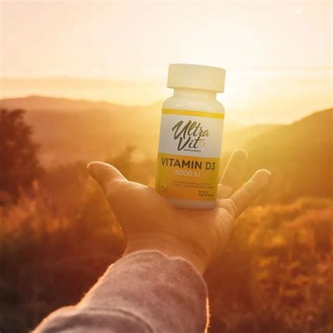 ULTRAVIT Vitamin D3 4000 IU mīkstās kapsulas, 120 gab. - Piegāde visā ...