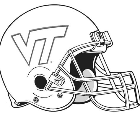 College Football Helmet Coloring Pages at GetColorings.com | Free ...