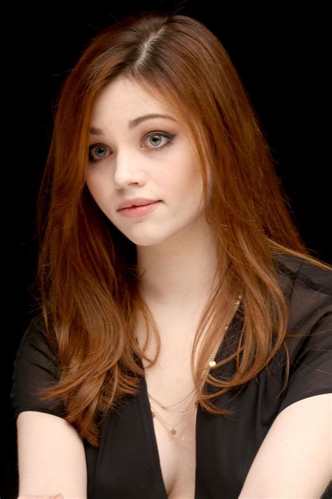 India Eisley Sexy Braless at the Press Conference for I Am the Night