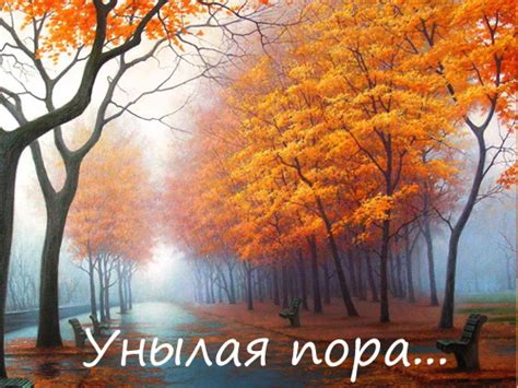 Открытка Унылая пора, №1133. Раздел «Открытки с осенью»