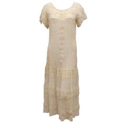 1920's Irish Lace Dress at 1stDibs