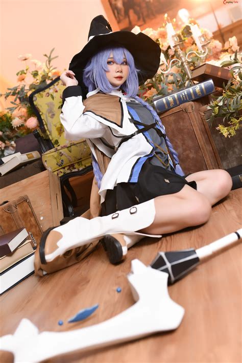 PoppaChan cosplay Roxy Migurdia - Mushoku Tensei “147 photos and 11 ...