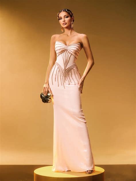 Rosegold Euphoria Dress – Dollhouse Dress Rentals