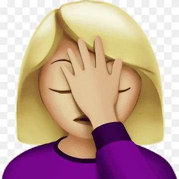 Face palm illustration, Emoji Facepalm United States FM broadcasting ...