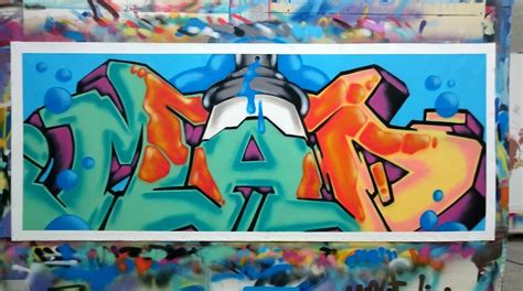 GRAFFITI ARTIST SEEN - "MAD" Aerosol on Canvas | DirtyPilot