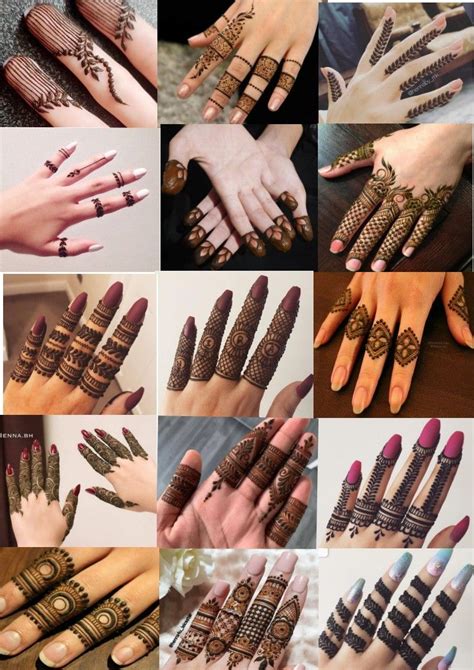 mehndi design  fingers simple front finger design