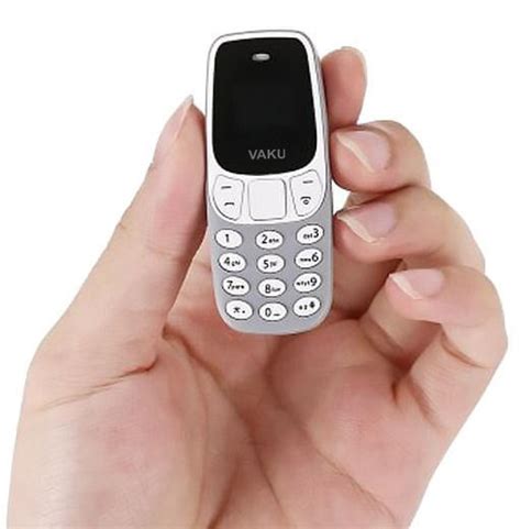VAKU ® World's smallest Dual-Sim Nano Phone with Voice Changer, Alarm ...