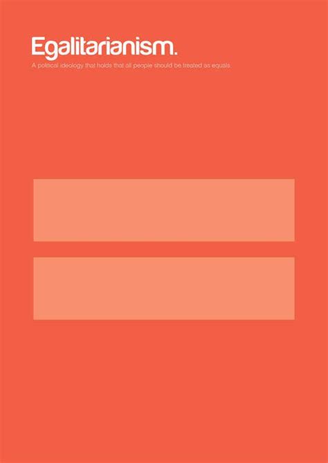 Egalitarianism | 18 Minimalist Posters For Philosophy Fans Graphic ...