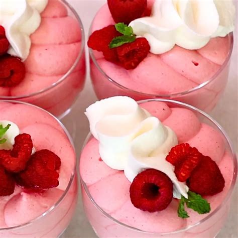 light airy raspberry mousse melts   mouth video