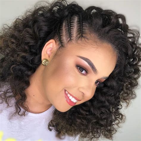 Tranças Em Cabelos Curtos E Cacheados - 21 tendências de tranças para cabelo cacheado para apostar - Eu Total