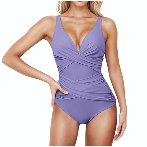 Simua Tummy Control Swimsuits for Women Slimming One Piece Bathing Suit