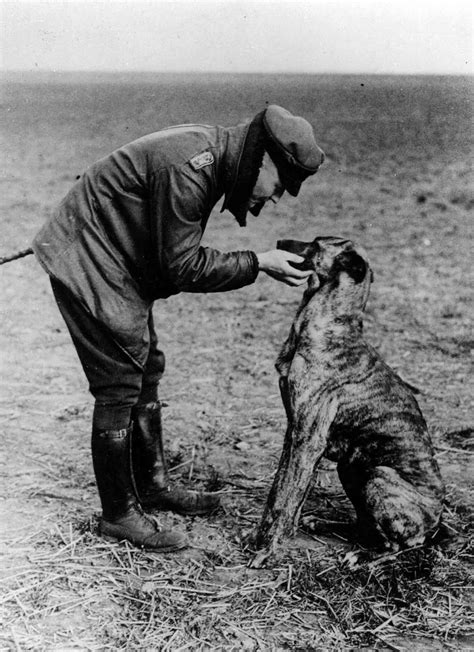 manfred von richthofen  red baron petting  dog   airfield