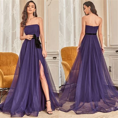 royally radiant embrace elegance   hottest purple prom dresses