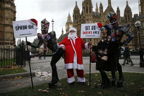 A Face-Sitting Protest in London