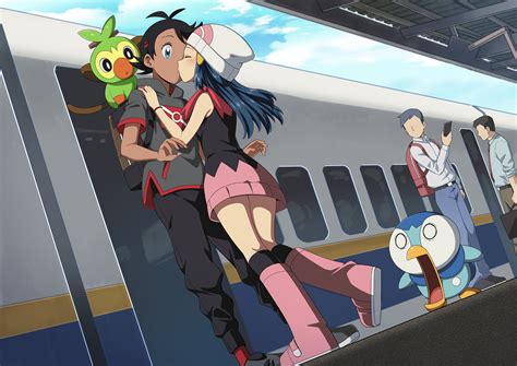 Pokemon Ash And Dawn Kiss