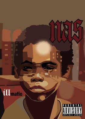 'NAS ILLMATIC' Poster, picture, metal print, paint by TroisiemeOeil ...