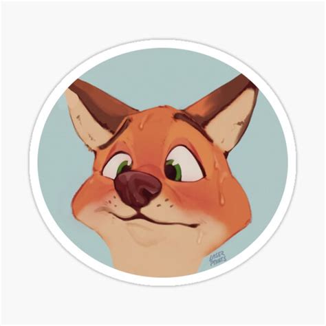 "Sweaty Fox" Sticker for Sale by laserpaints | Redbubble