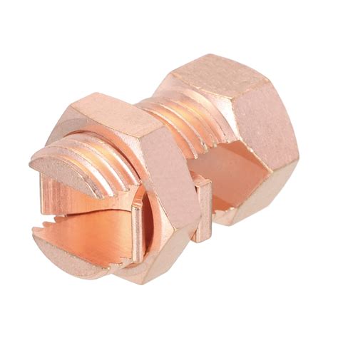 Uxcell 1PCS Split Bolt Connector Brass Copper Grounding Clamps TJ50-70