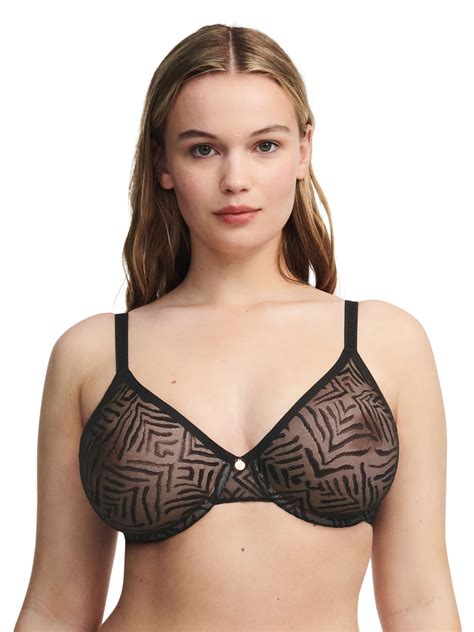 chantelle graphic allure sheer unlined underwire bra esprit de la